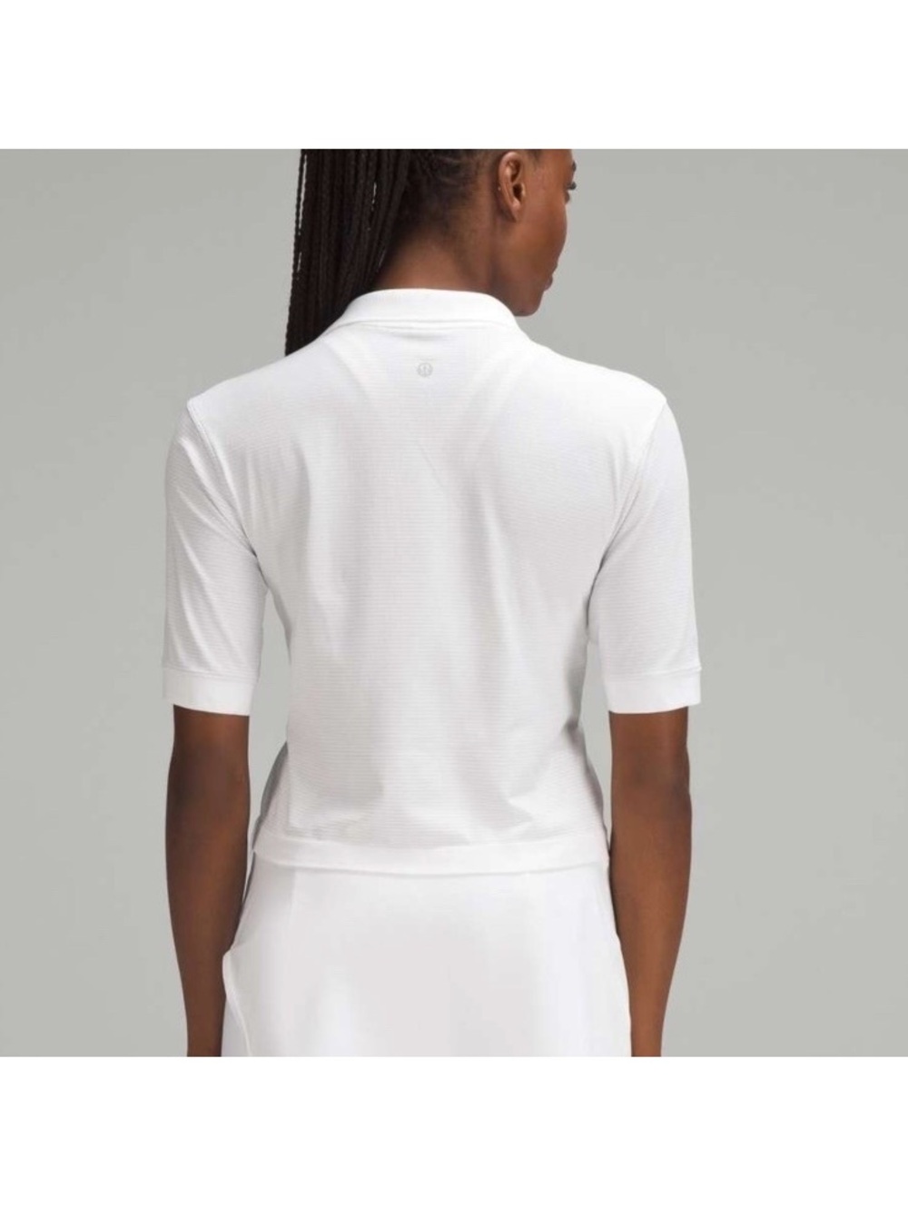 Lululemon Swiftly Tech Relaxed-Fit Polo Shirt in White Women’s size 14 LW3GMJS - Picture 13 of 14
